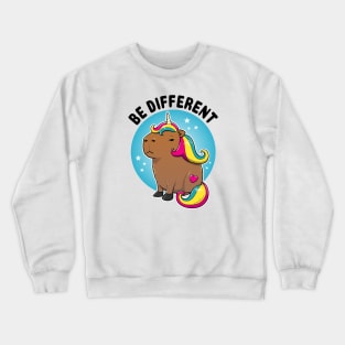 Be different Capybara Unicorn Crewneck Sweatshirt